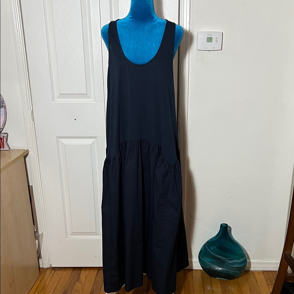 NWOT G. Goop Navy Blue Sleeveless Cotton Dress Women’s 4